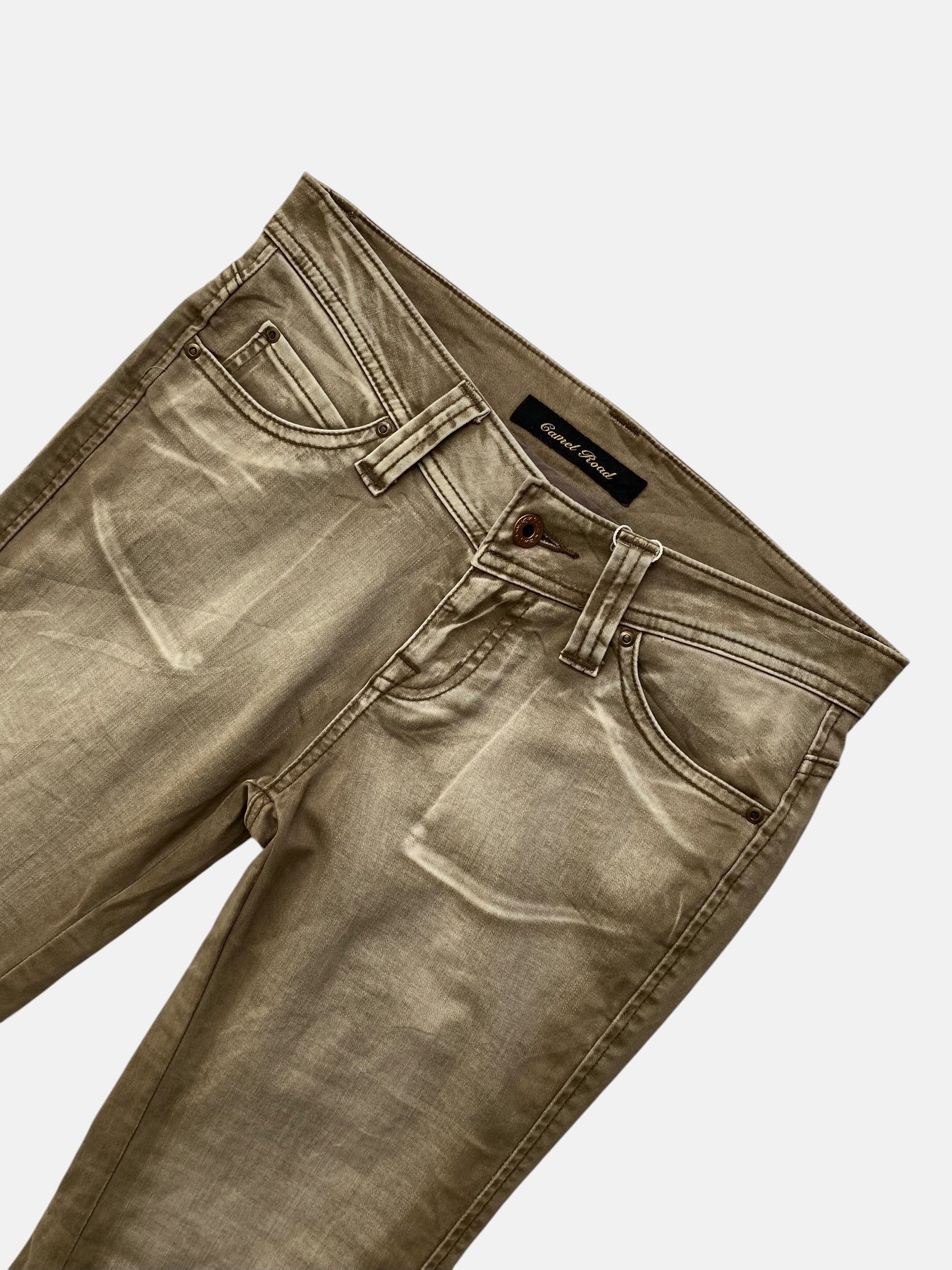 Beiget bootcut farkut