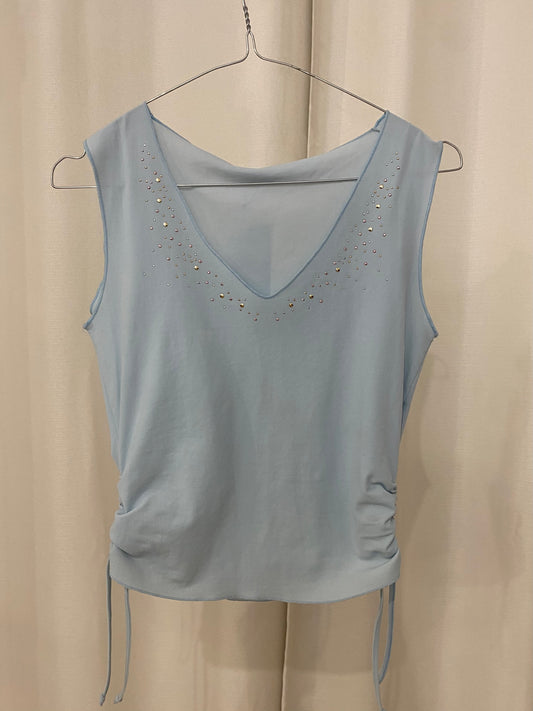 Light blue top