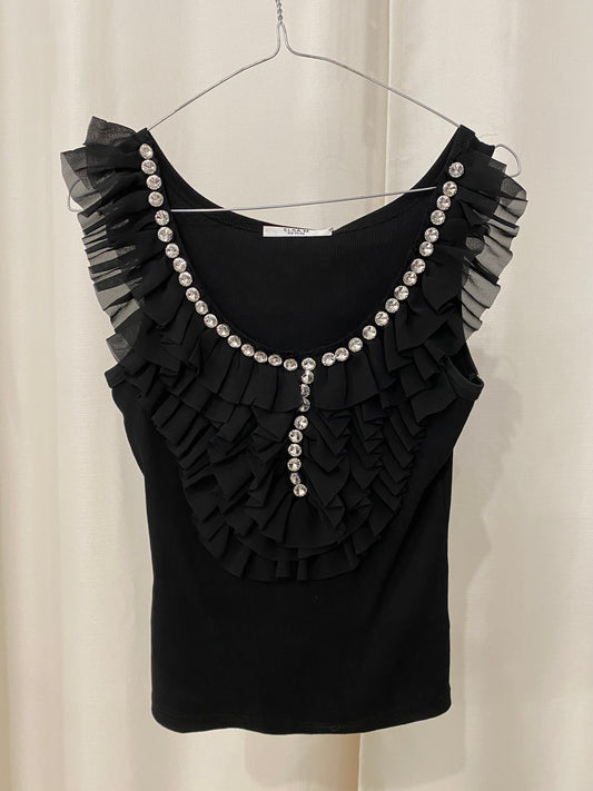 Top with a ruffle