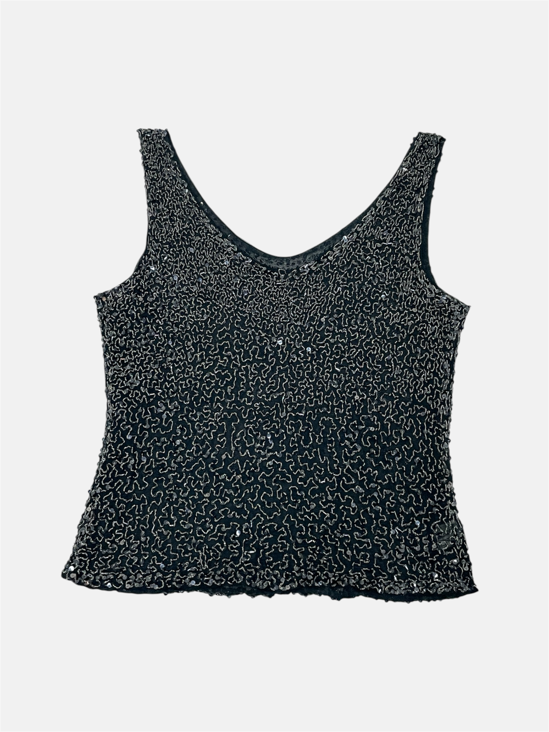 Sininen paljettitoppi