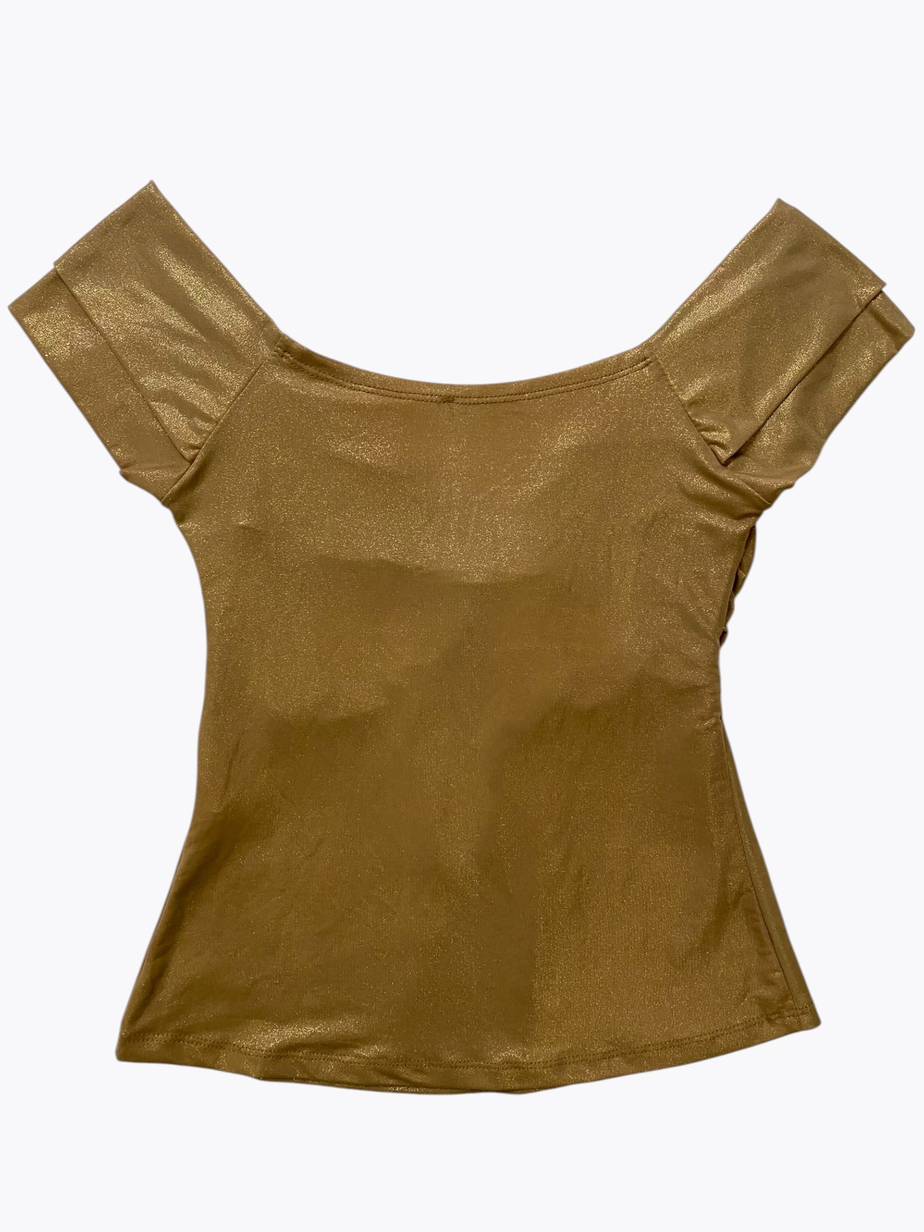 Gold shimmer top