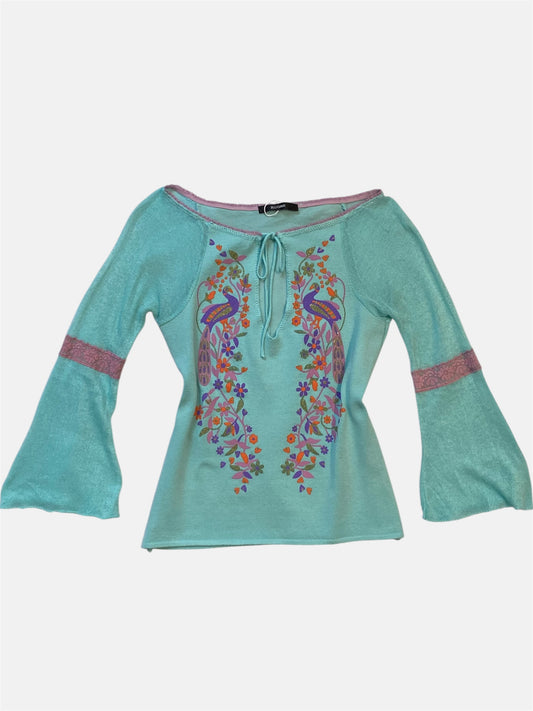 Turquoise blouse