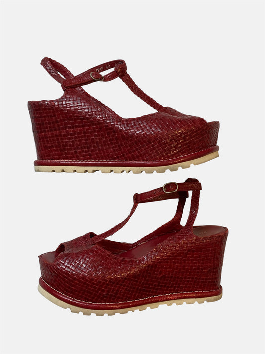 Platform heeled sandals