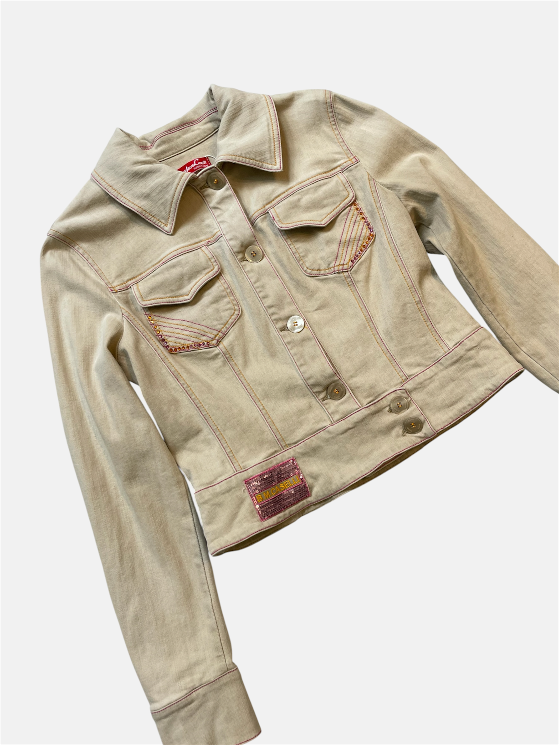Beige farkkutakki