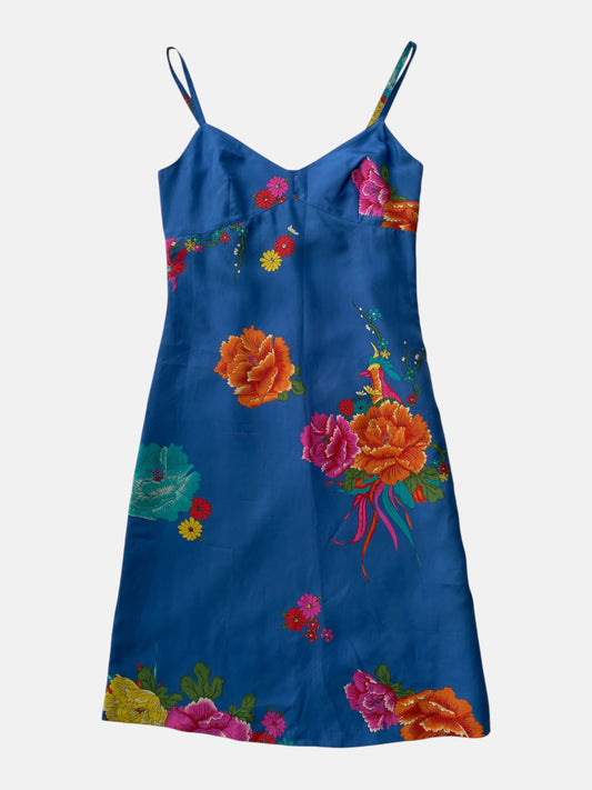 Floral silk dress