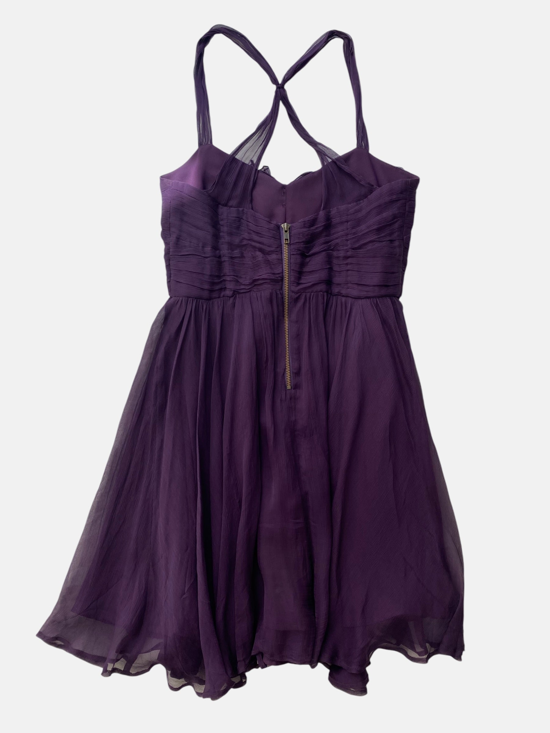 Violetti silkkimekko