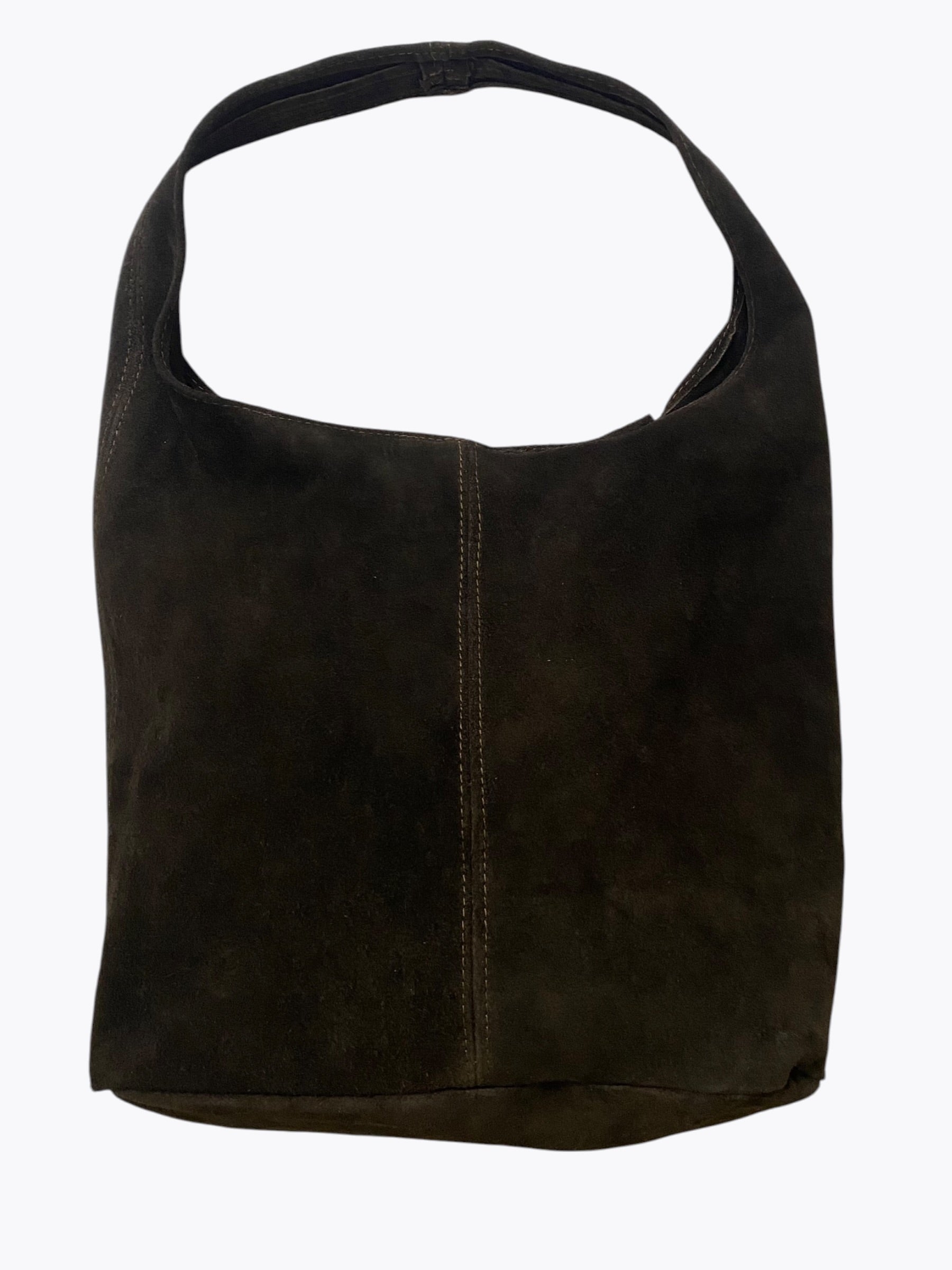 Suede hobo bag