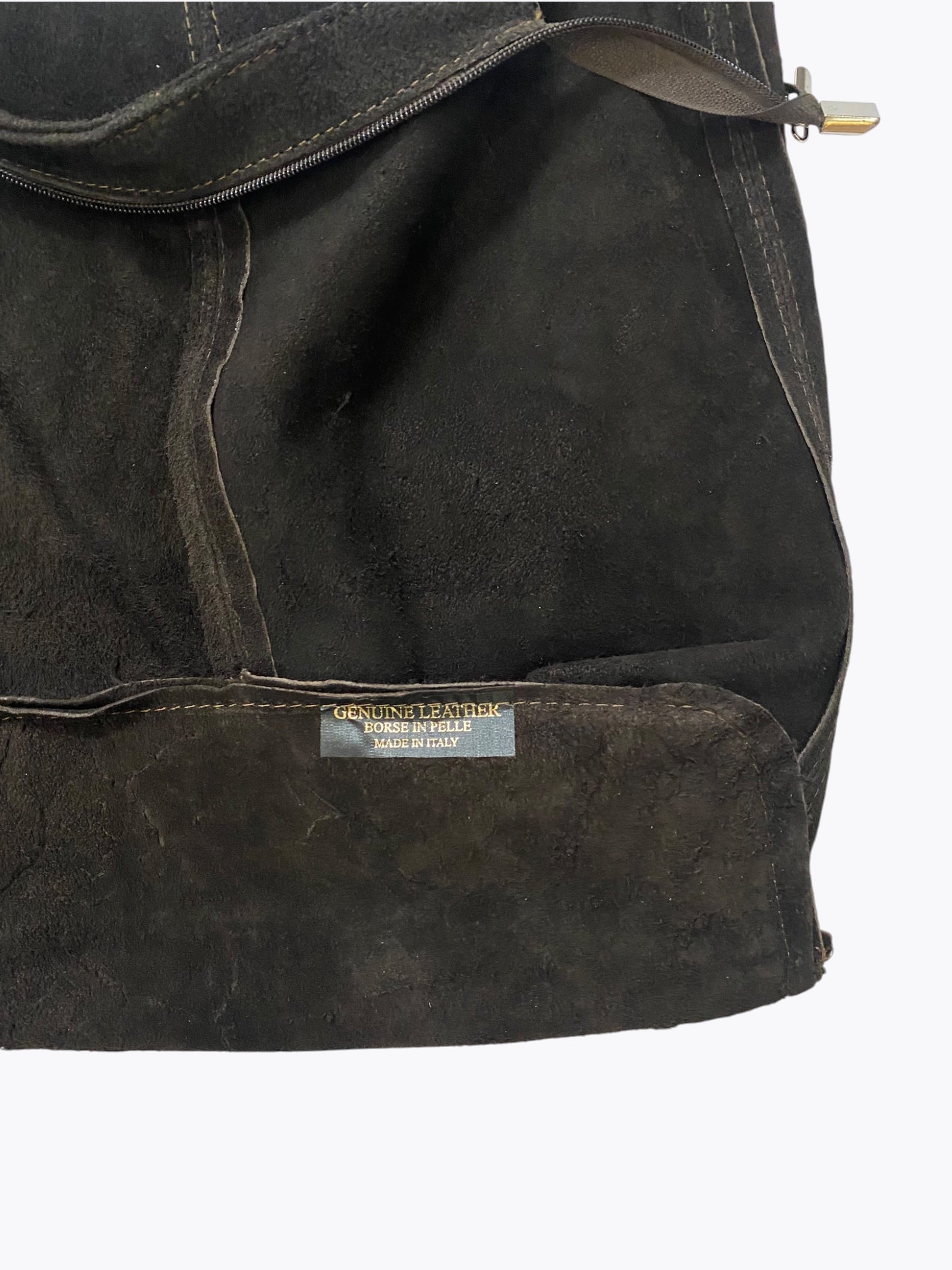 Suede hobo bag