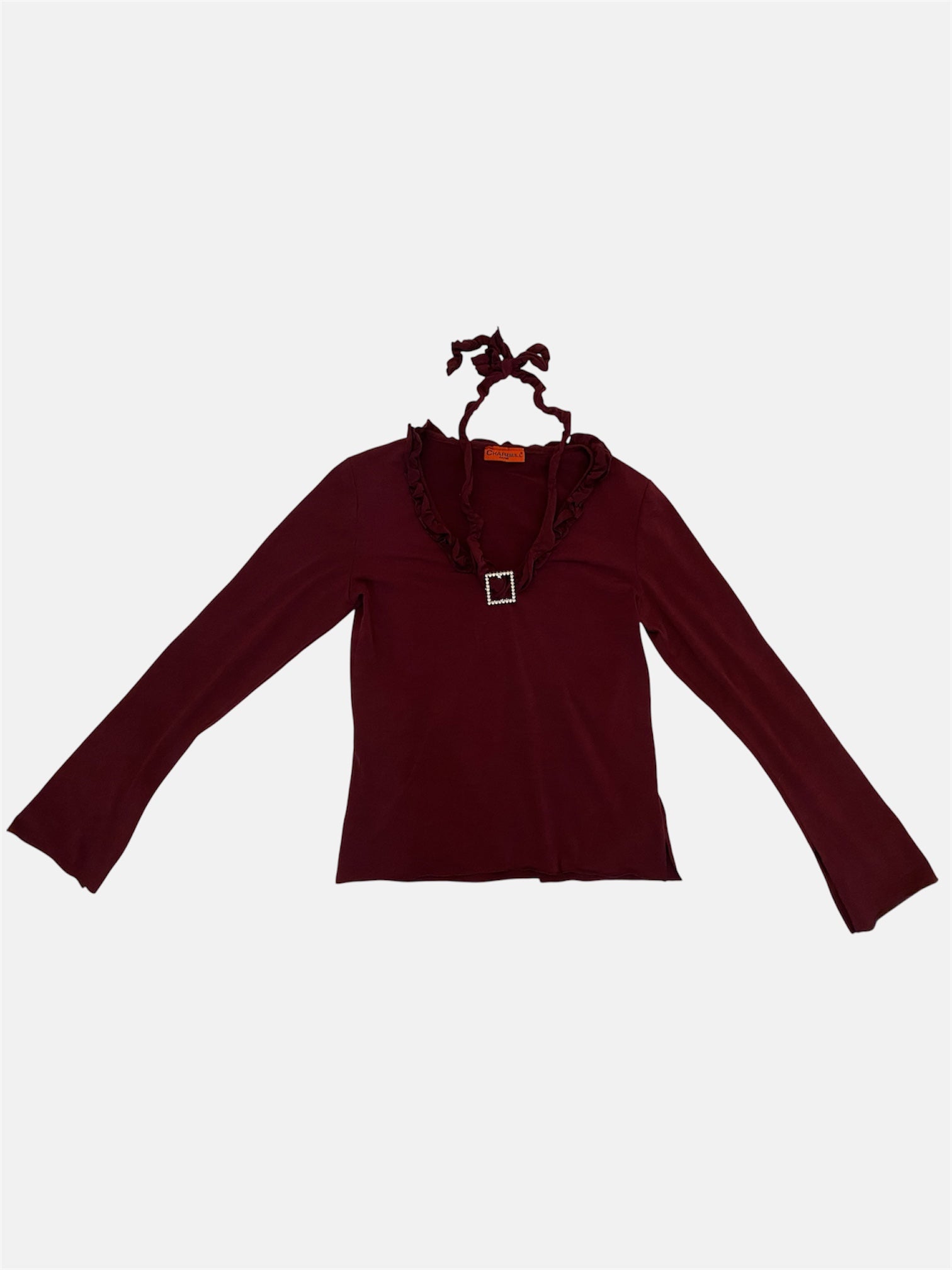 Viininpunainen pitkähihainen