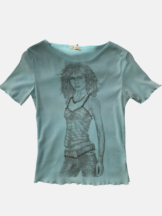 Baby blue t-paita