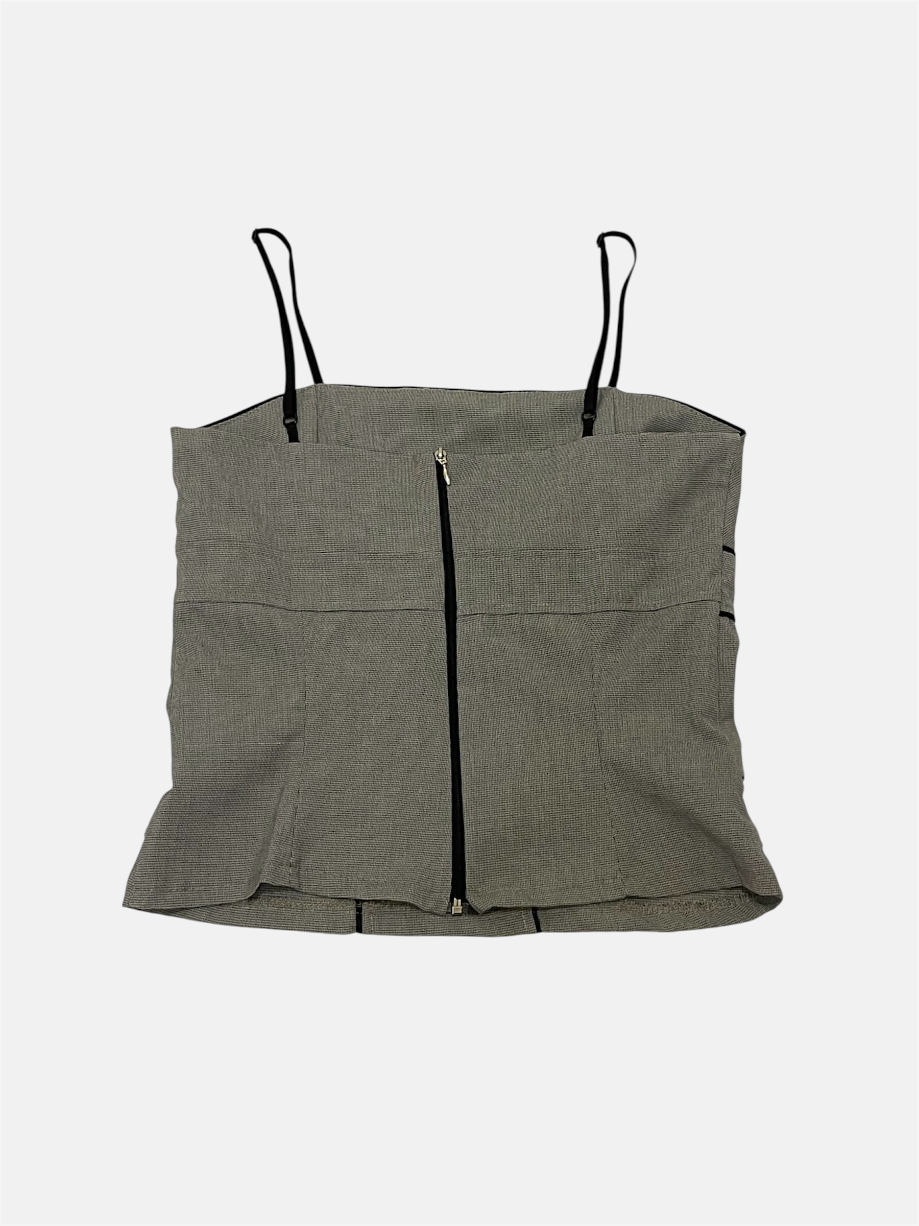 Harmaa korsettitoppi