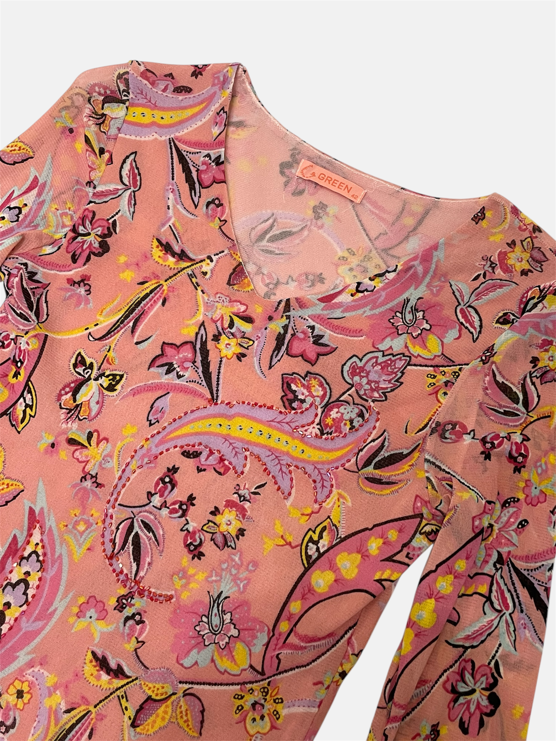 Kuviollinen mesh pusero