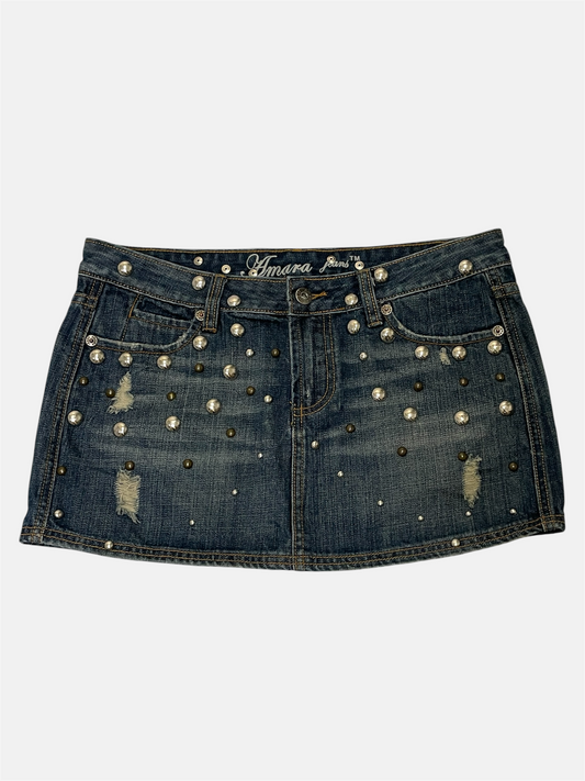 Mini skirt with studs