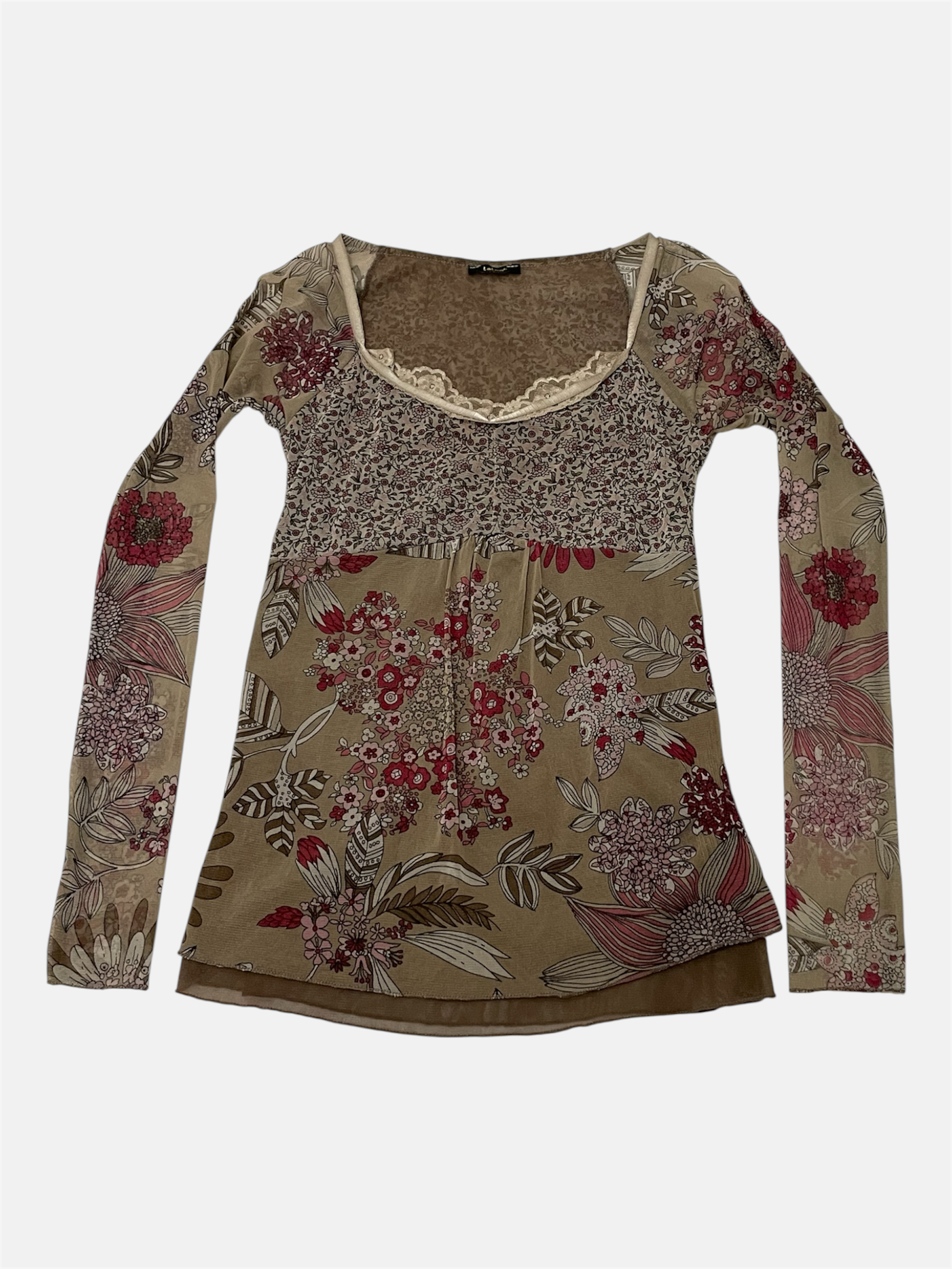 Kukkakuvioinen pitkähihainen